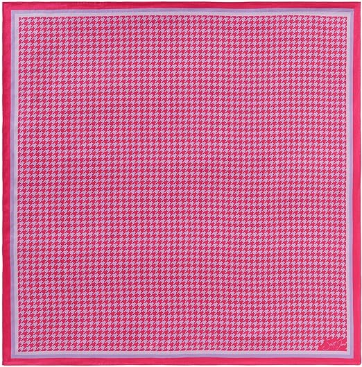 Houndstooth, Mulberry Silk Scarf